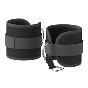 Premium Thick Padded Ankle Straps with Foot Harness for Cable Machines (Pair)
