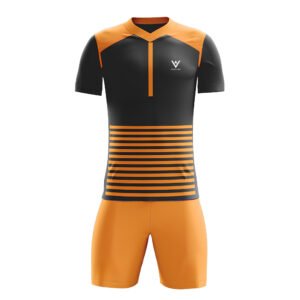 Black & Orange Athletic Sports Kit – Custom Team Jersey & Shorts Set