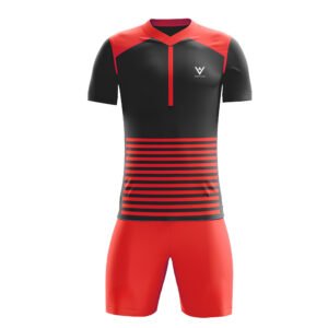 Black & Red Athletic Sports Kit – Custom Team Jersey & Shorts Set
