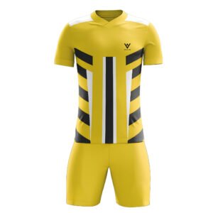 Yellow & Black Custom Soccer Kit – Modern Athletic Sports Uniform
