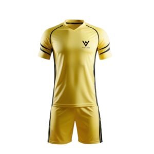 Yellow Athletic Sports Kit – Custom Team Jersey & Shorts Set