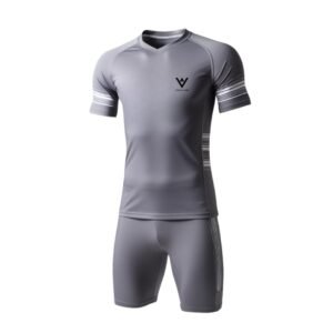 Grey Athletic Sports Kit – Custom Team Jersey & Shorts Set