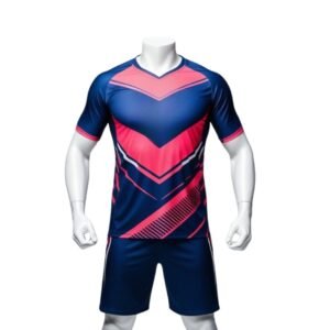 Navy & Pink Graphic Sports Kit – Custom Team Jersey & Shorts Set