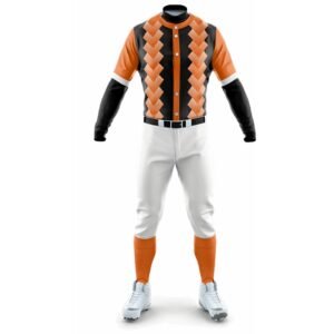Custom Orange & Black Baseball Uniform Set | Jersey, Pants & Socks