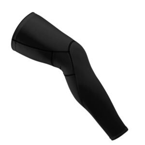 Premium Black Full Leg Compression Sleeve - Athletic Support for Cycling & Running