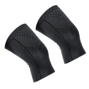 3D Textured Compression Knee Brace Sleeves (Pair) - Ergonomic Joint Support
