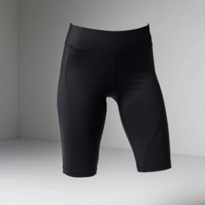 Women's High-Waisted Performance Black Biker Shorts