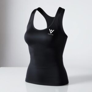 NOOR AL SAKB Women's Black Athletic Tank Top | Breathable Workout Racerback