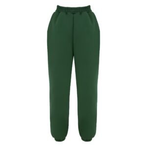 Men's Oversized Dark Green Sweatpants – High-Waist Baggy Joggers