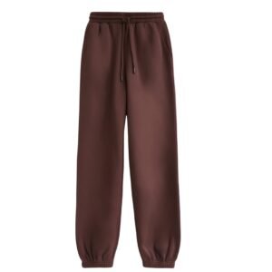 Men's Oversized Chocolate Brown Sweatpants – Loose Fit Drawstring Joggers